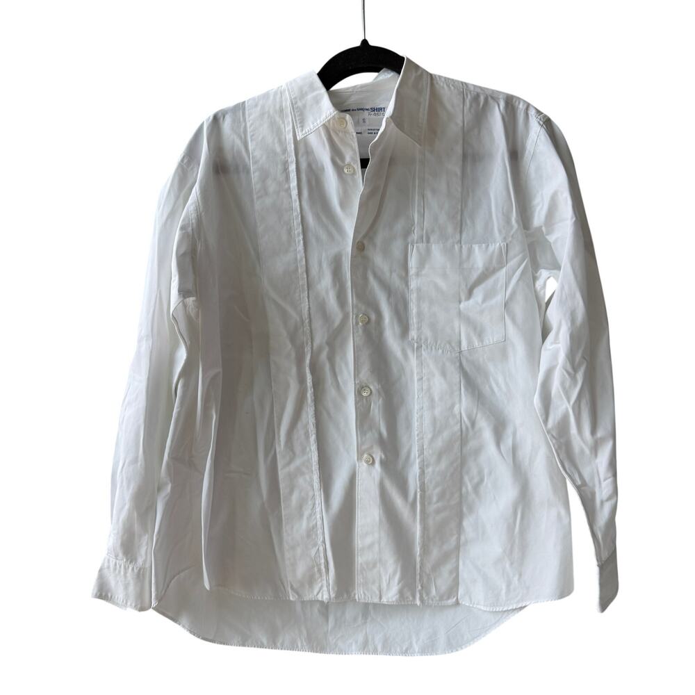 Comme des Garcons White Button Down Shirt